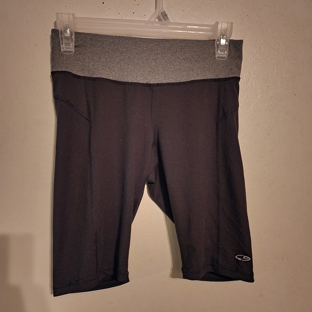 C9 by Champion Duo Dry Black Grey Biker Shorts Size S, Inseam 9"